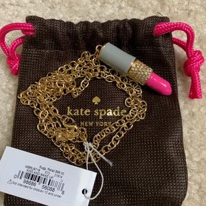 Kate Spade Lipstick Pendent Necklace